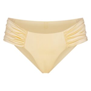 satin swim ruched bikini bottom