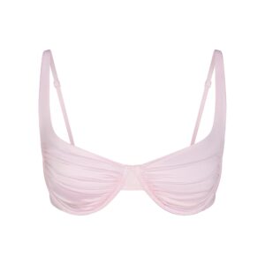 satin swim balconette bikini top