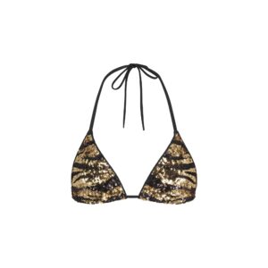 iconic swim sequin triangle bikini top