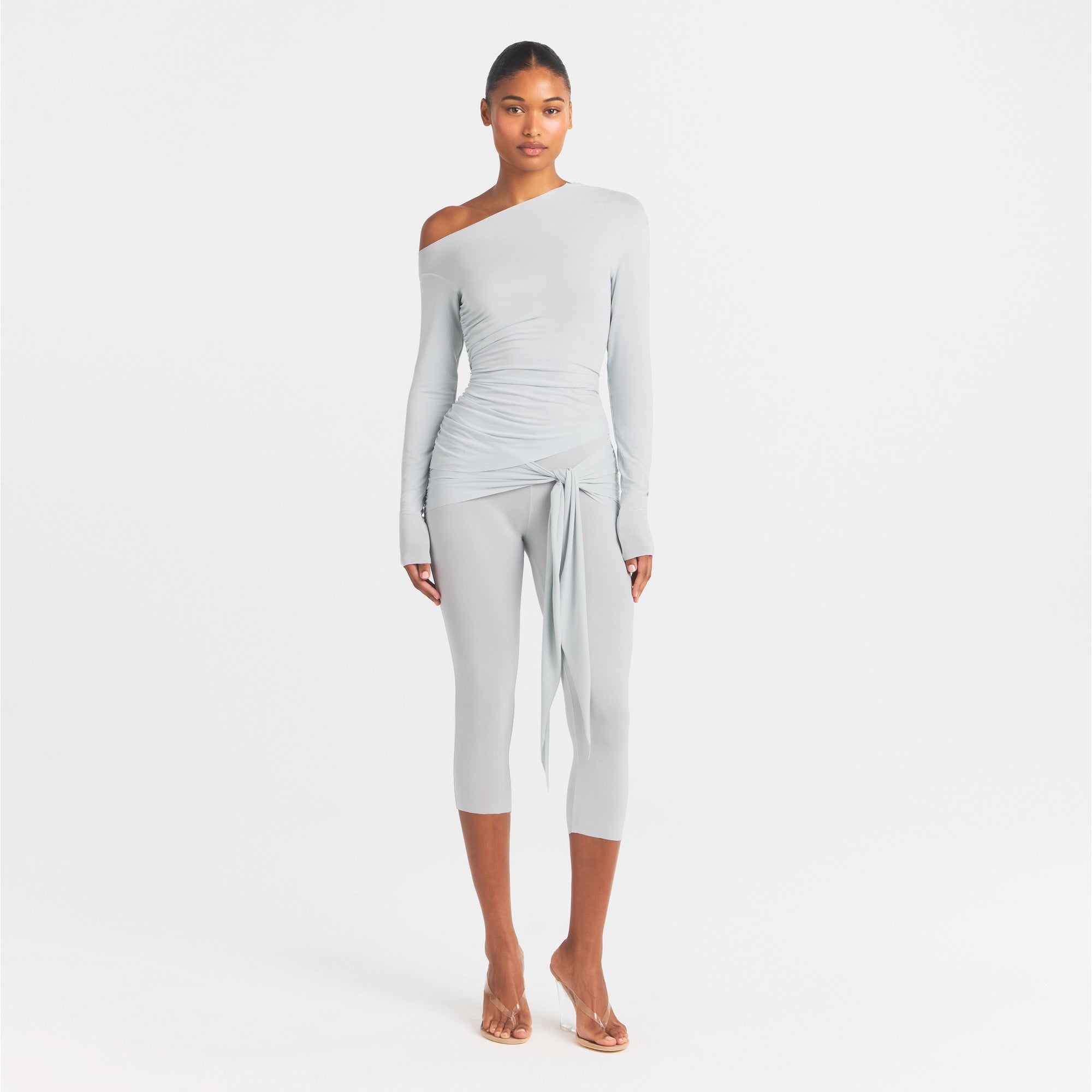 cupro jersey asymmetrical top cupro jersey asymmetrical top