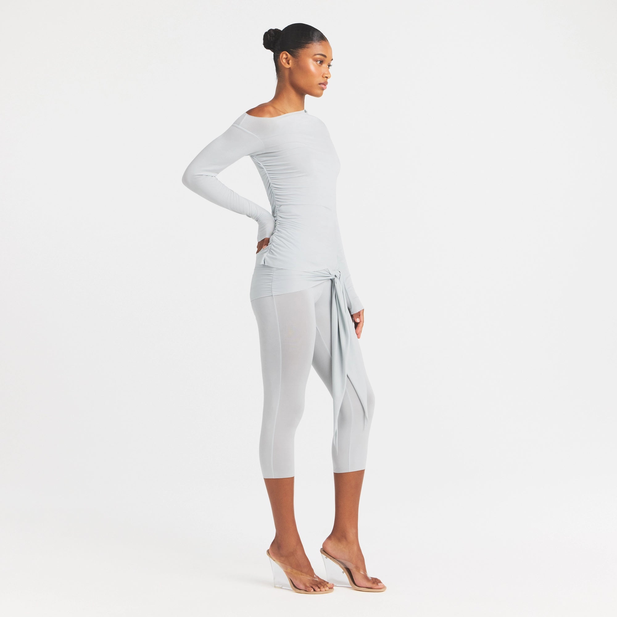 cupro jersey asymmetrical top cupro jersey asymmetrical top