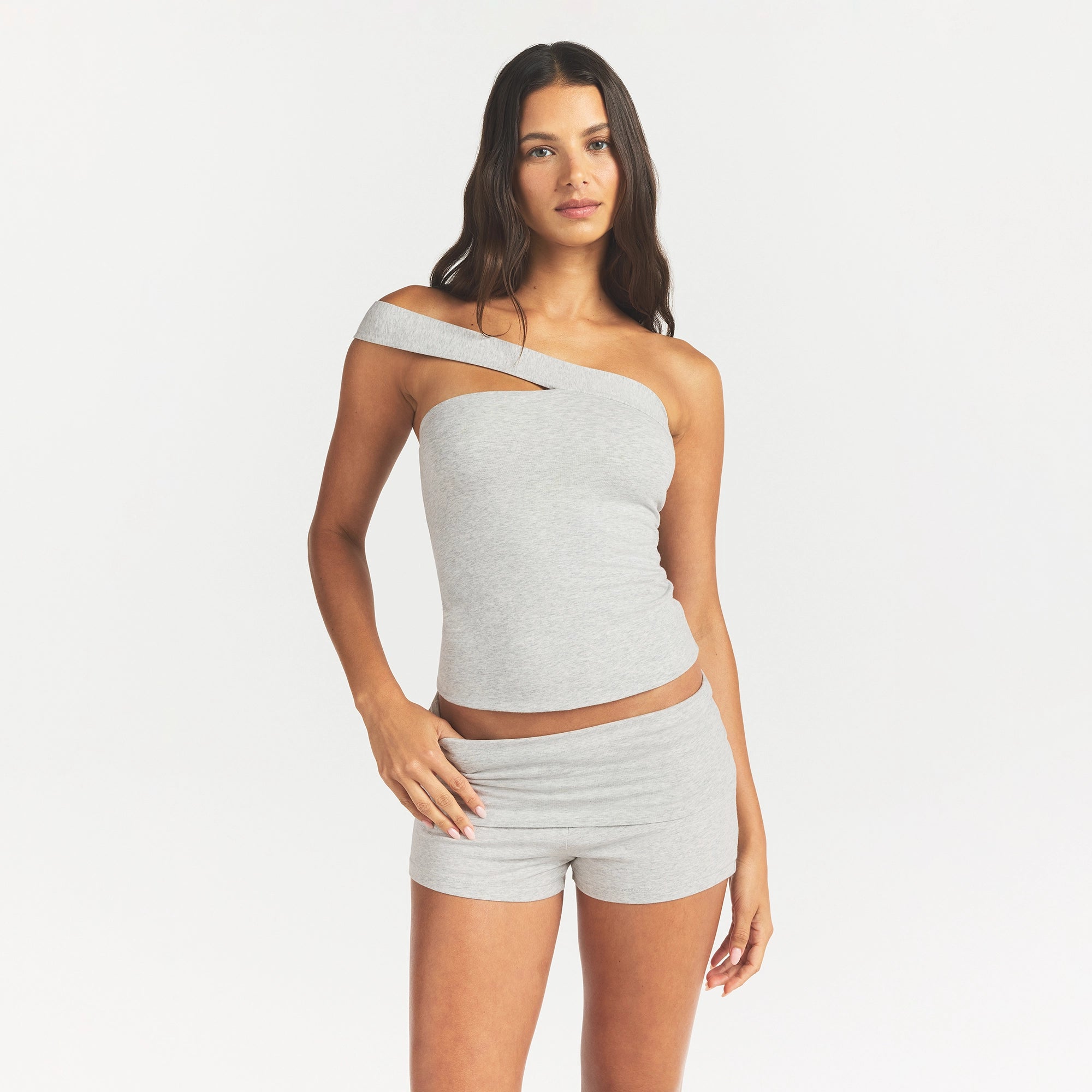 cotton jersey asymmetrical top cotton jersey asymmetrical top