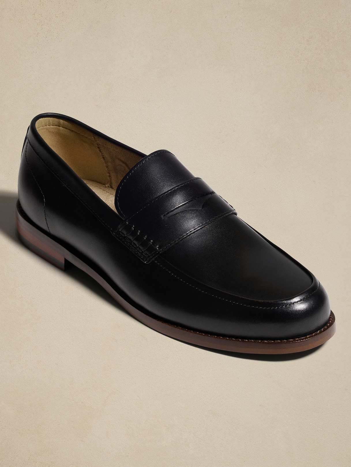 leather penny loafer leather penny loafer