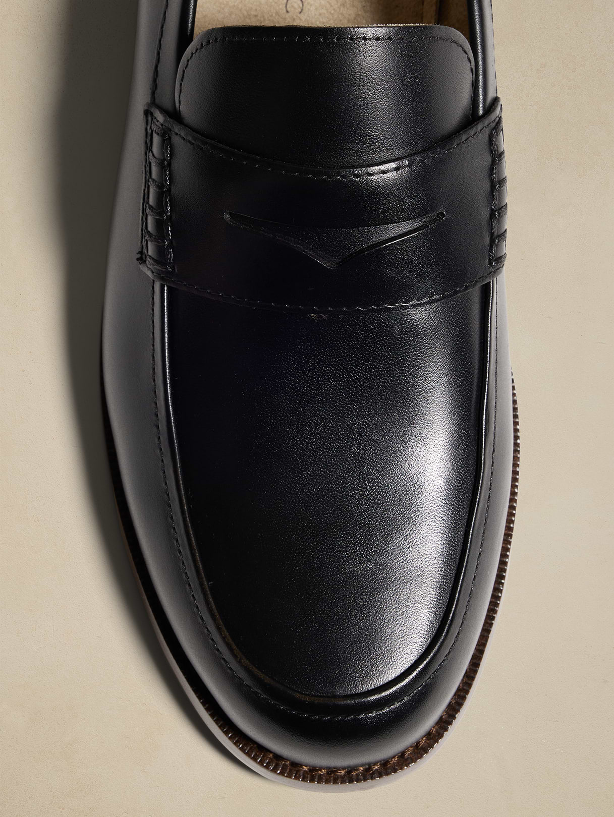 leather penny loafer leather penny loafer