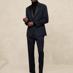 tailored fit luxe tuxedo suit trouser