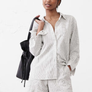 classic linen blend shirt