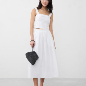 cross back cropped top