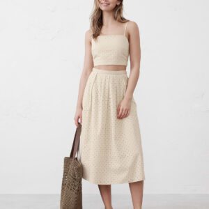 Витрина eyelet cropped cami
