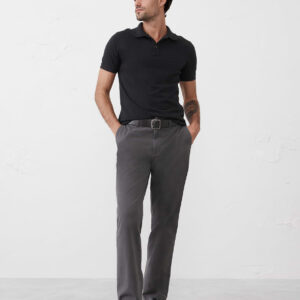 slim fit pique polo