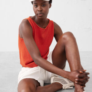 cropped boatneck sweater shell