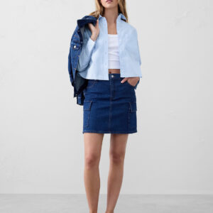 boxy button down shirt