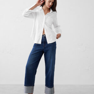 classic linen blend shirt