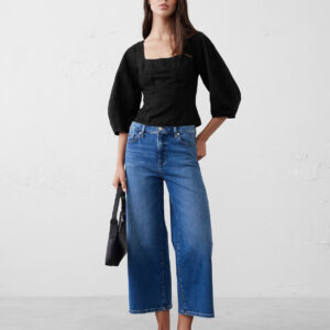 Витрина linen blend seamed top
