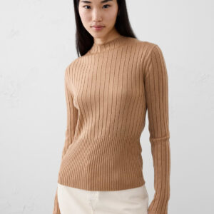 Витрина merino wool ribbed sweater