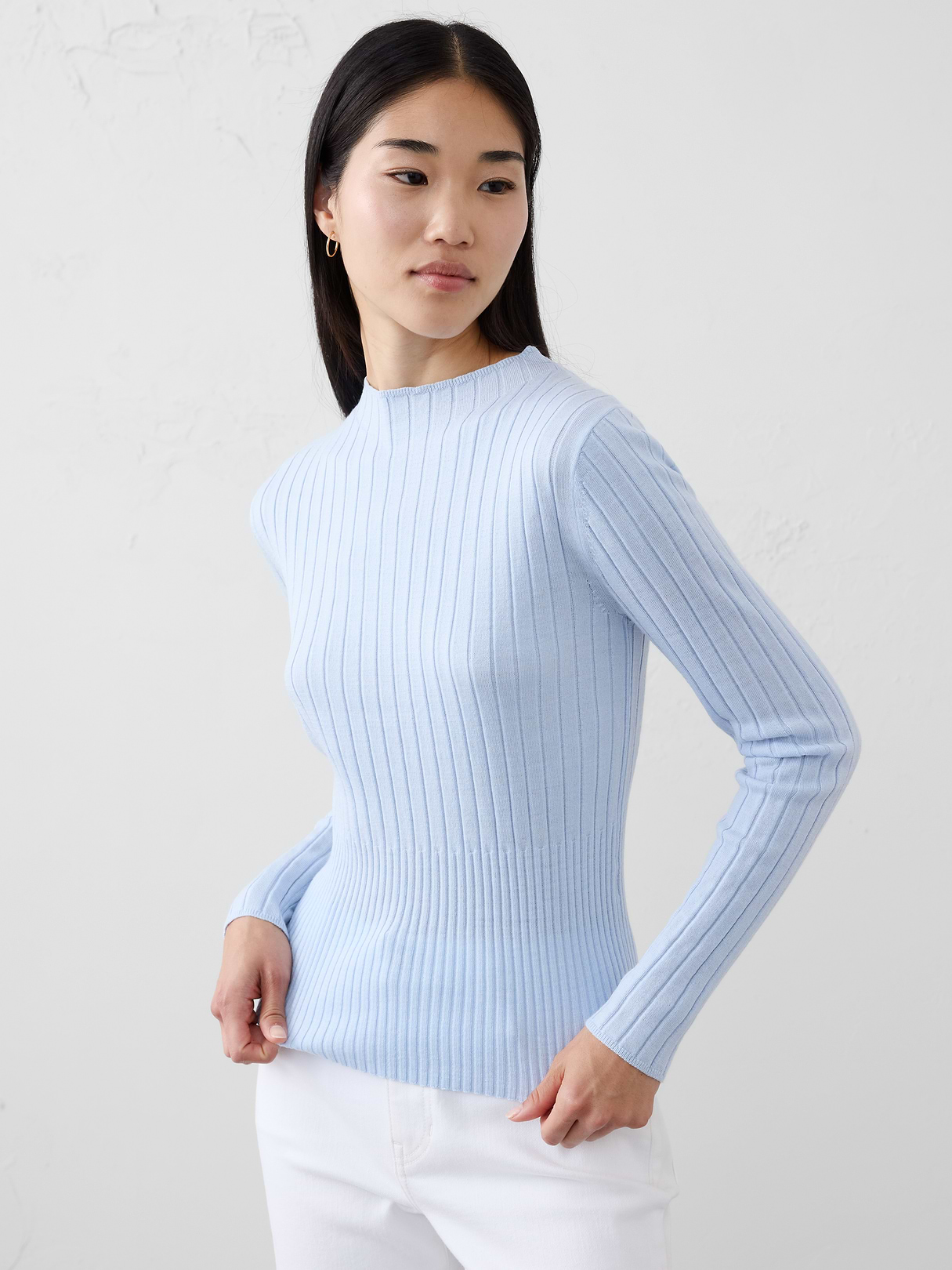 merino wool ribbed sweater merino wool ribbed sweater