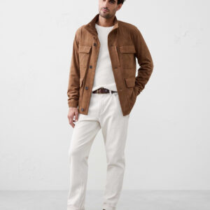 Home vegan suede field jacket