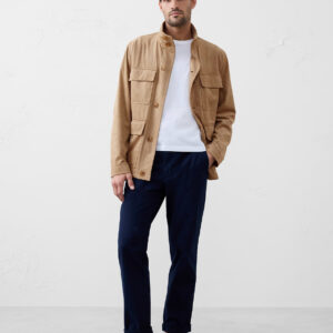 vegan suede field jacket