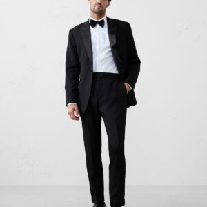 Home luxe tuxedo suit trouser