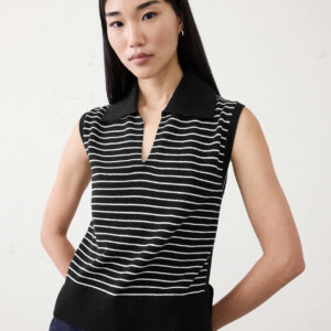 striped polo sweater tank