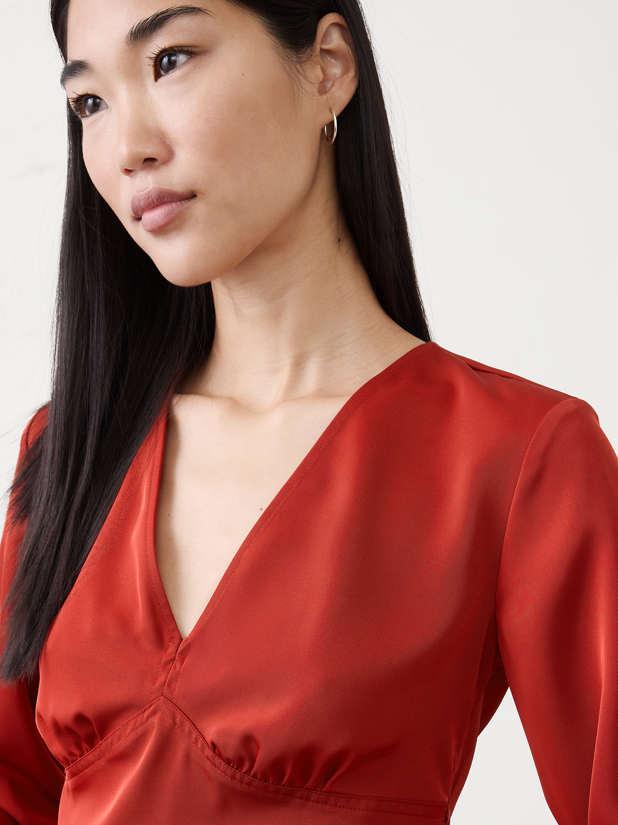 silky v neck top silky v neck top