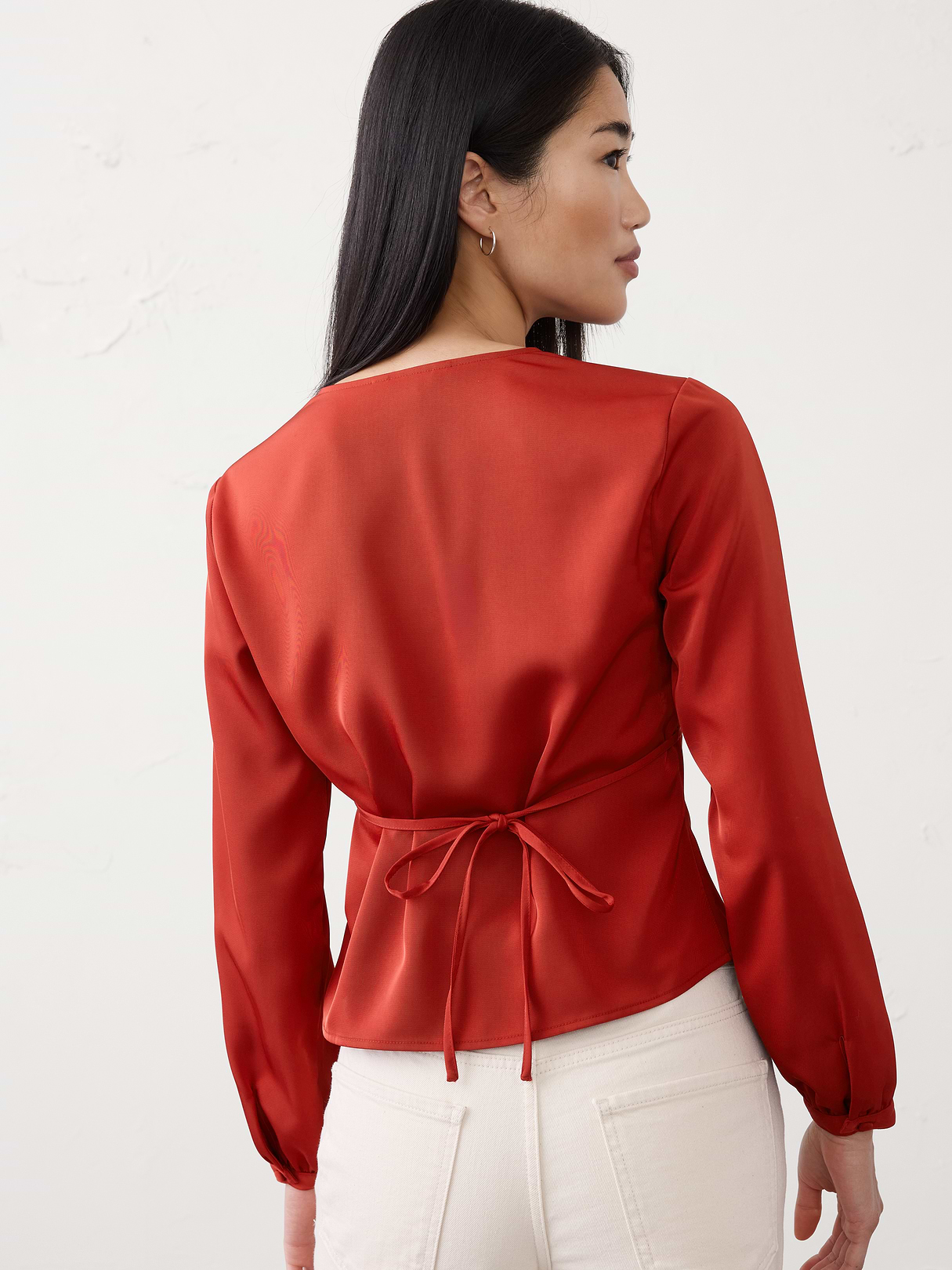 silky v neck top silky v neck top