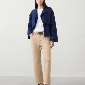 kick flare high rise vegan suede cropped pant