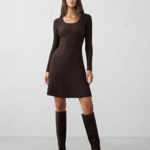 Витрина ribbed knit mini dress