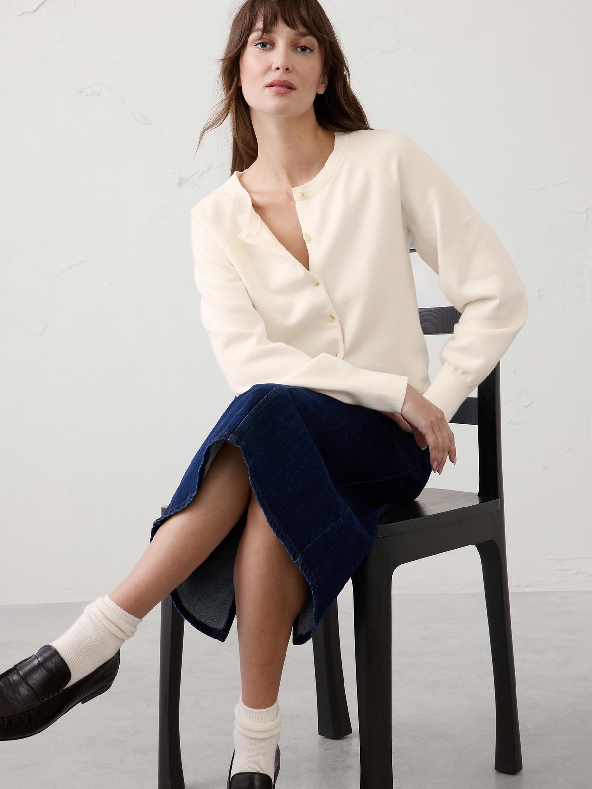volume sleeve cardigan sweater volume sleeve cardigan sweater