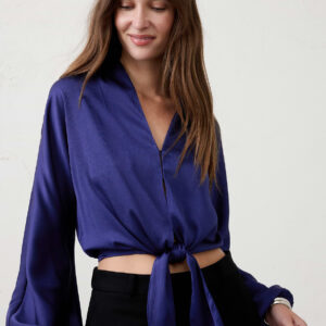 Витрина silky bubble sleeve top