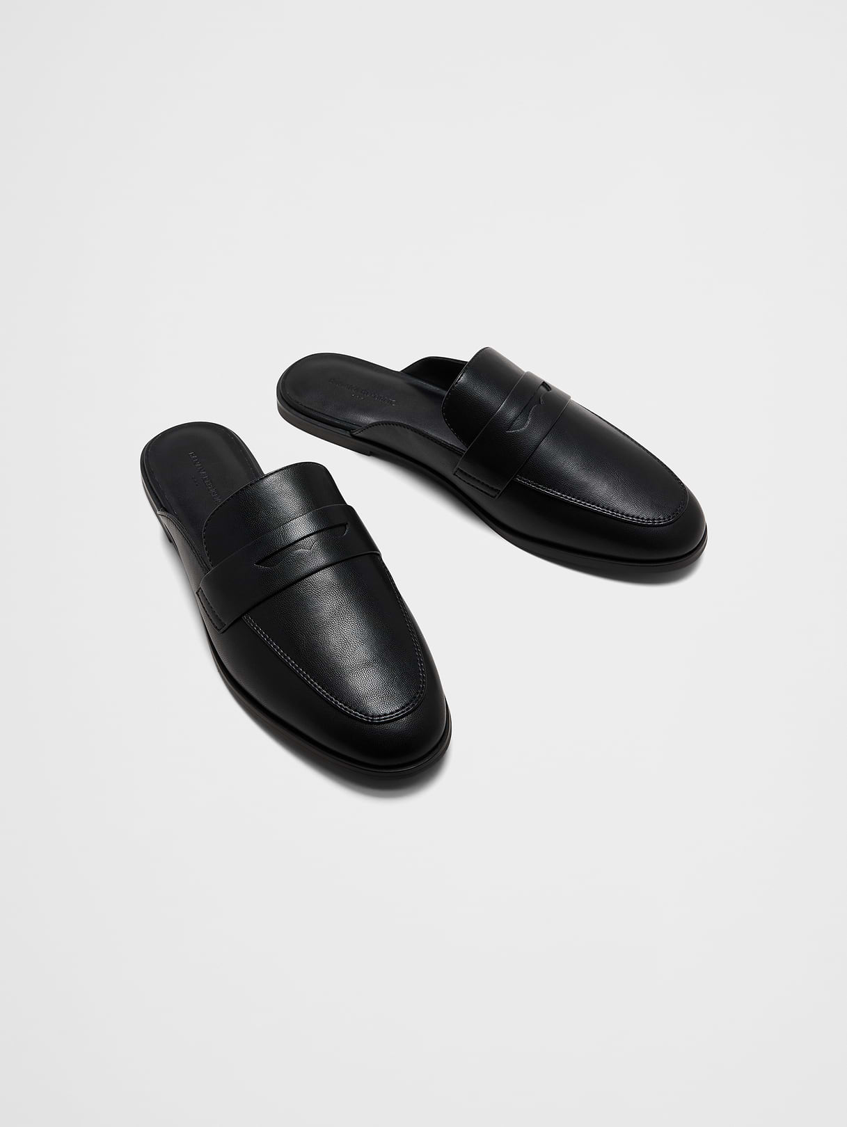 vegan leather loafer mule vegan leather loafer mule
