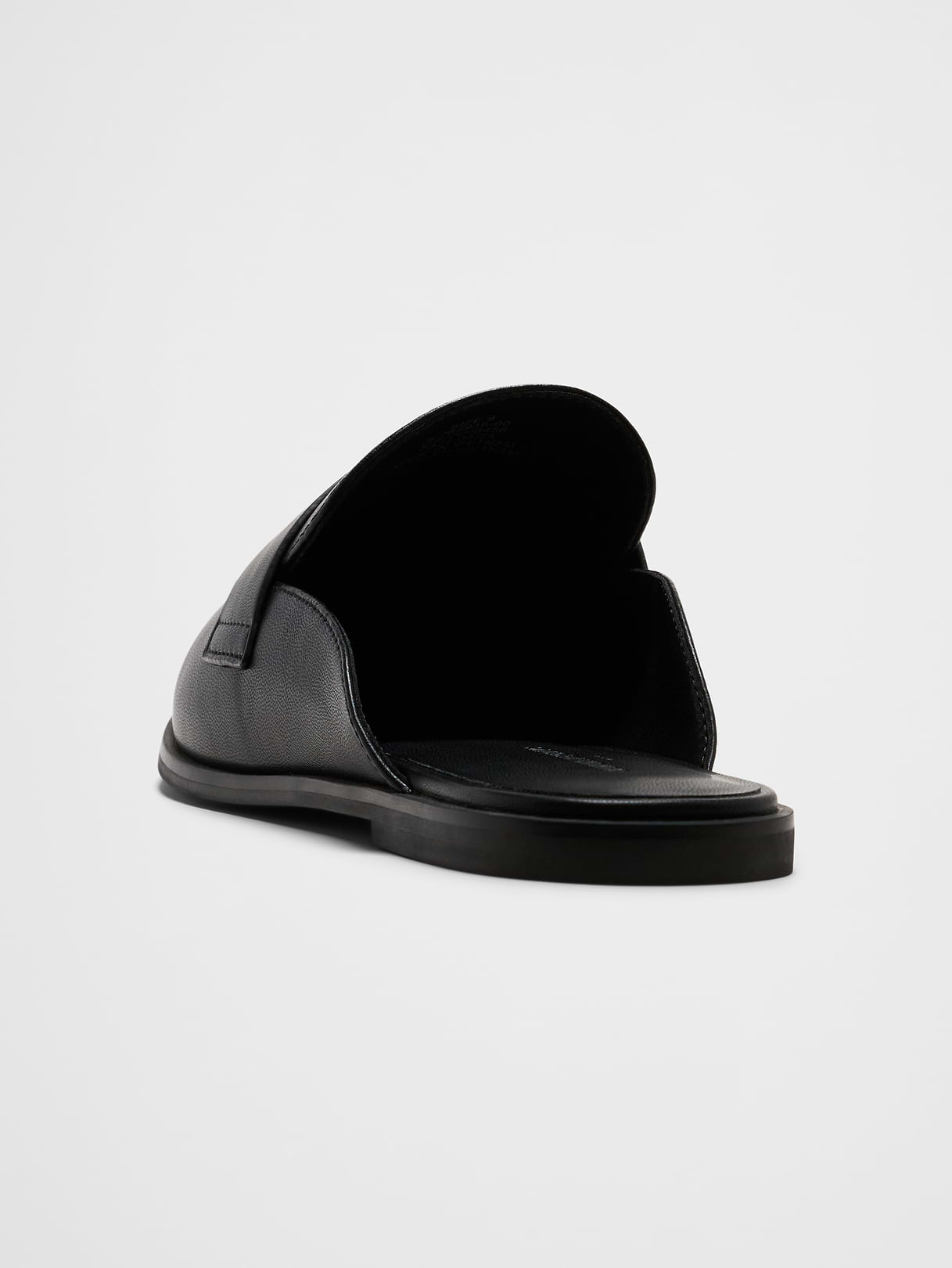 vegan leather loafer mule vegan leather loafer mule