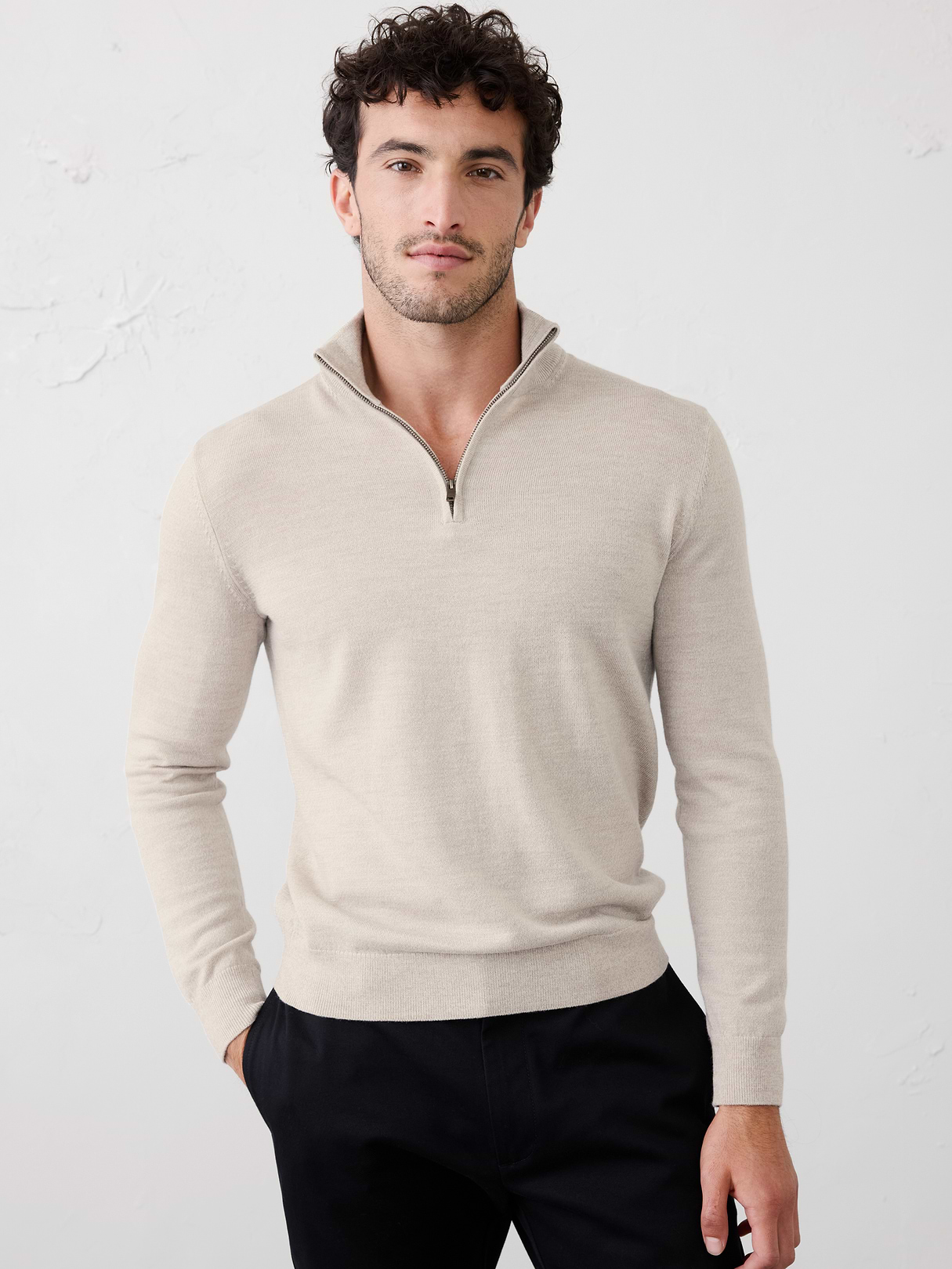 merino wool quarter zip sweater merino wool quarter zip sweater