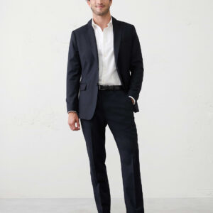 Home luxe wool blend suit trouser