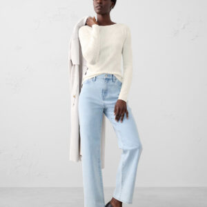 Витрина ribbed boatneck sweater