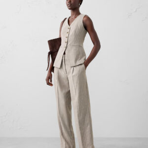 Витрина straight high rise pinstripe trouser