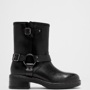 leather moto boot