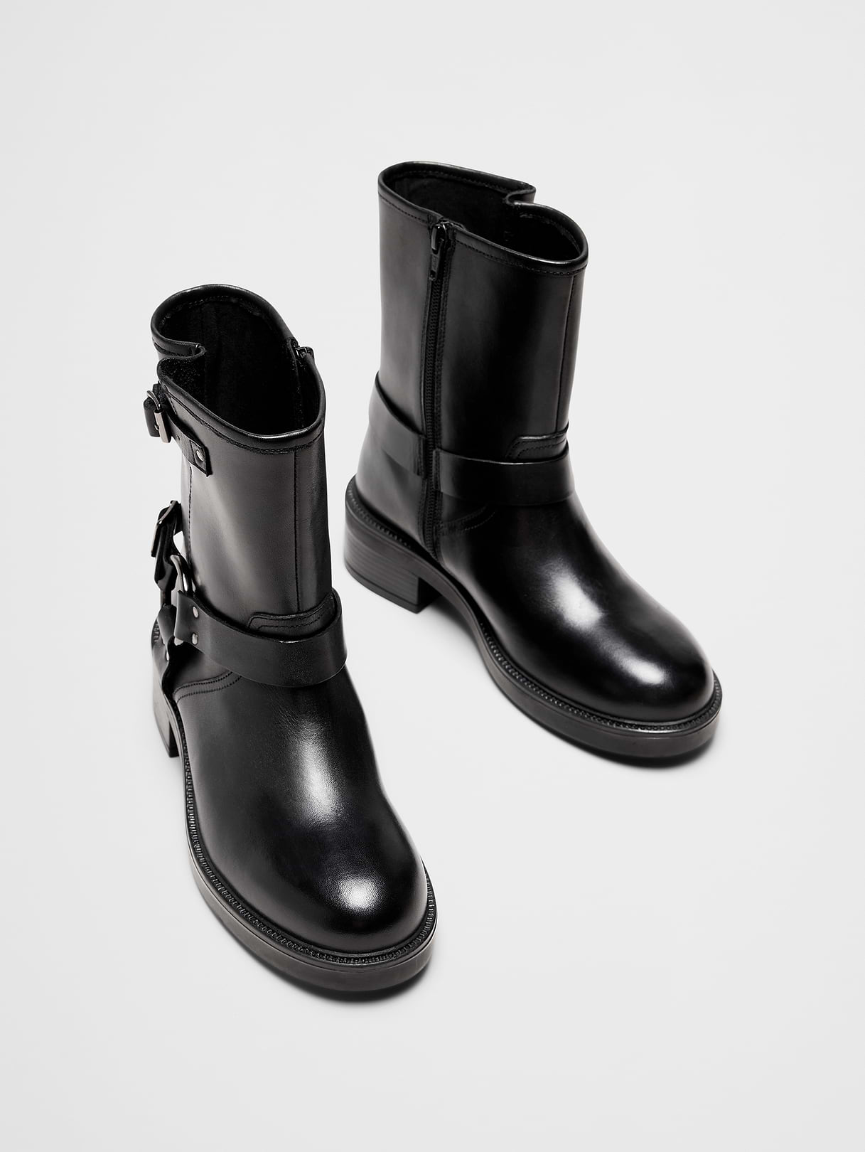 leather moto boot leather moto boot