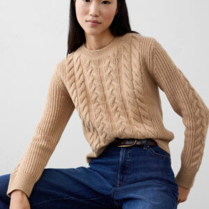 cable pullover sweater