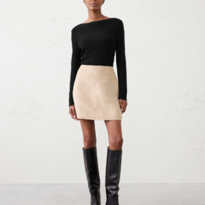 Витрина ribbed boatneck sweater