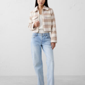 Витрина plaid boucle cropped jacket