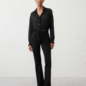 cinched hem shirt