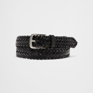 Home braided leather belt