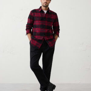 Витрина standard fit heavyweight flannel shirt