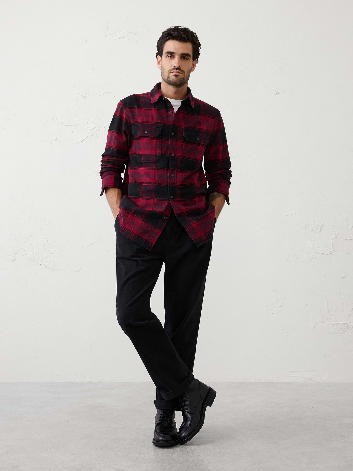 standard fit heavyweight flannel shirt standard fit heavyweight flannel shirt