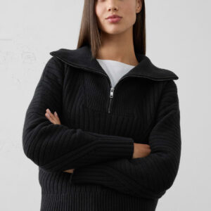 Витрина ribbed quarter zip sweater
