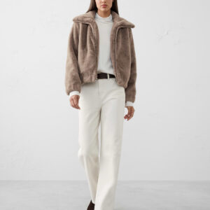Витрина faux fur short jacket
