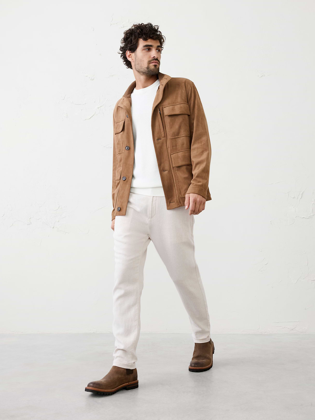 athletic fit linen blend pant athletic fit linen blend pant