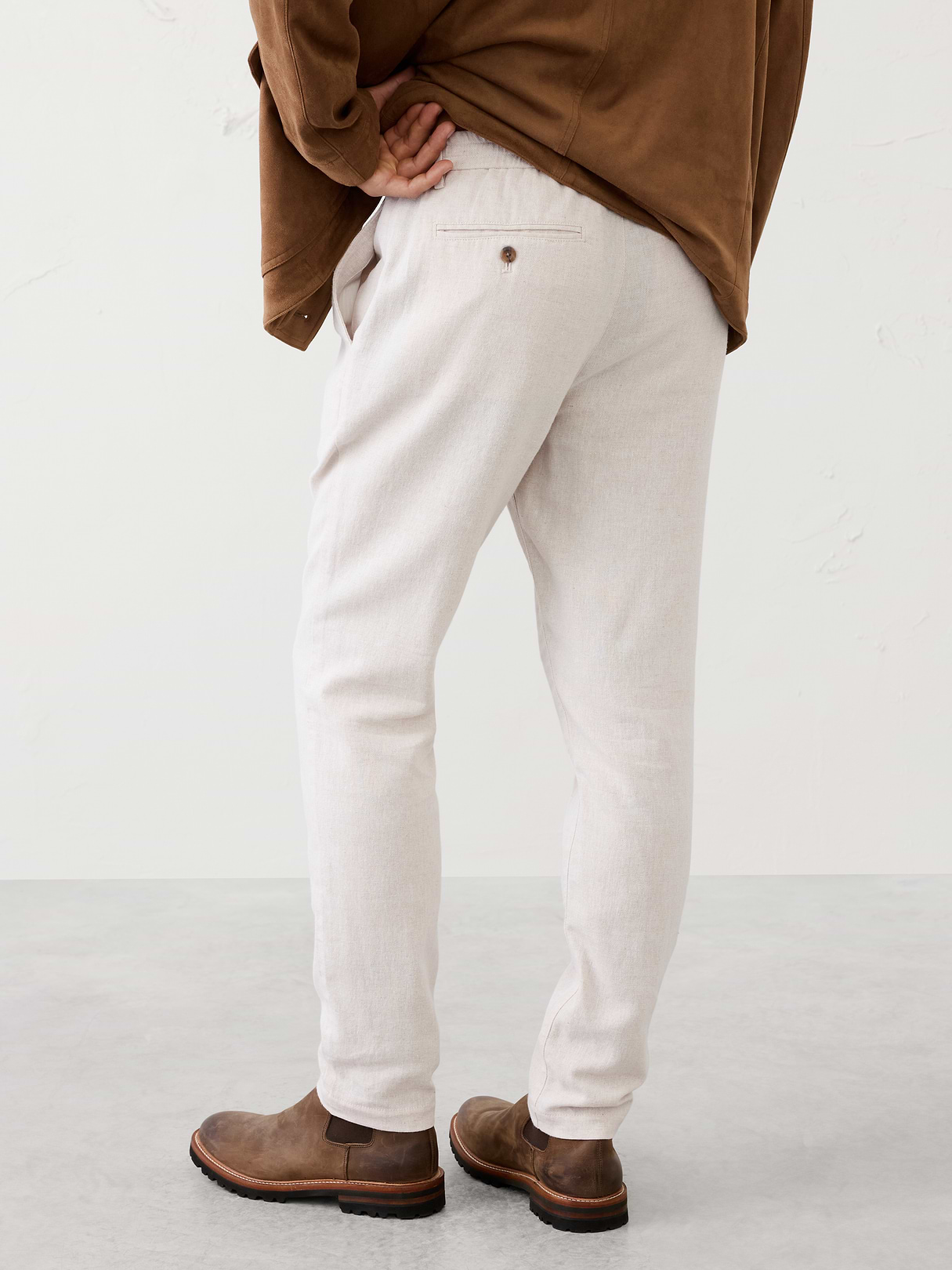 athletic fit linen blend pant athletic fit linen blend pant