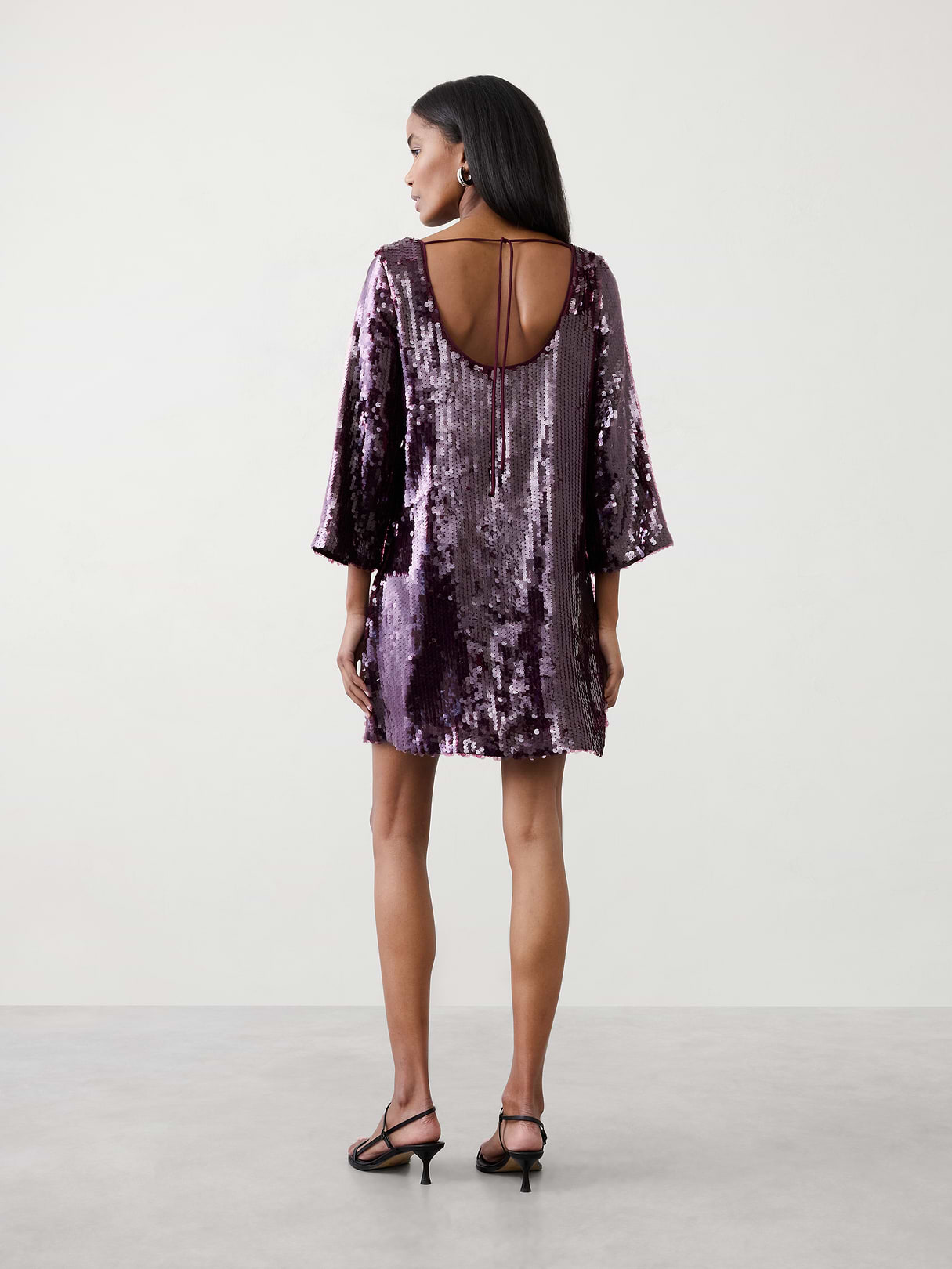 sequin open back mini fit and flare dress sequin open back mini fit and flare dress
