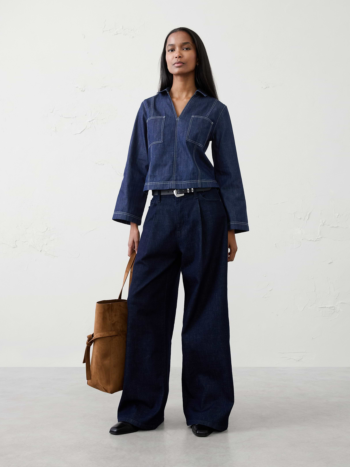 chambray popover top chambray popover top